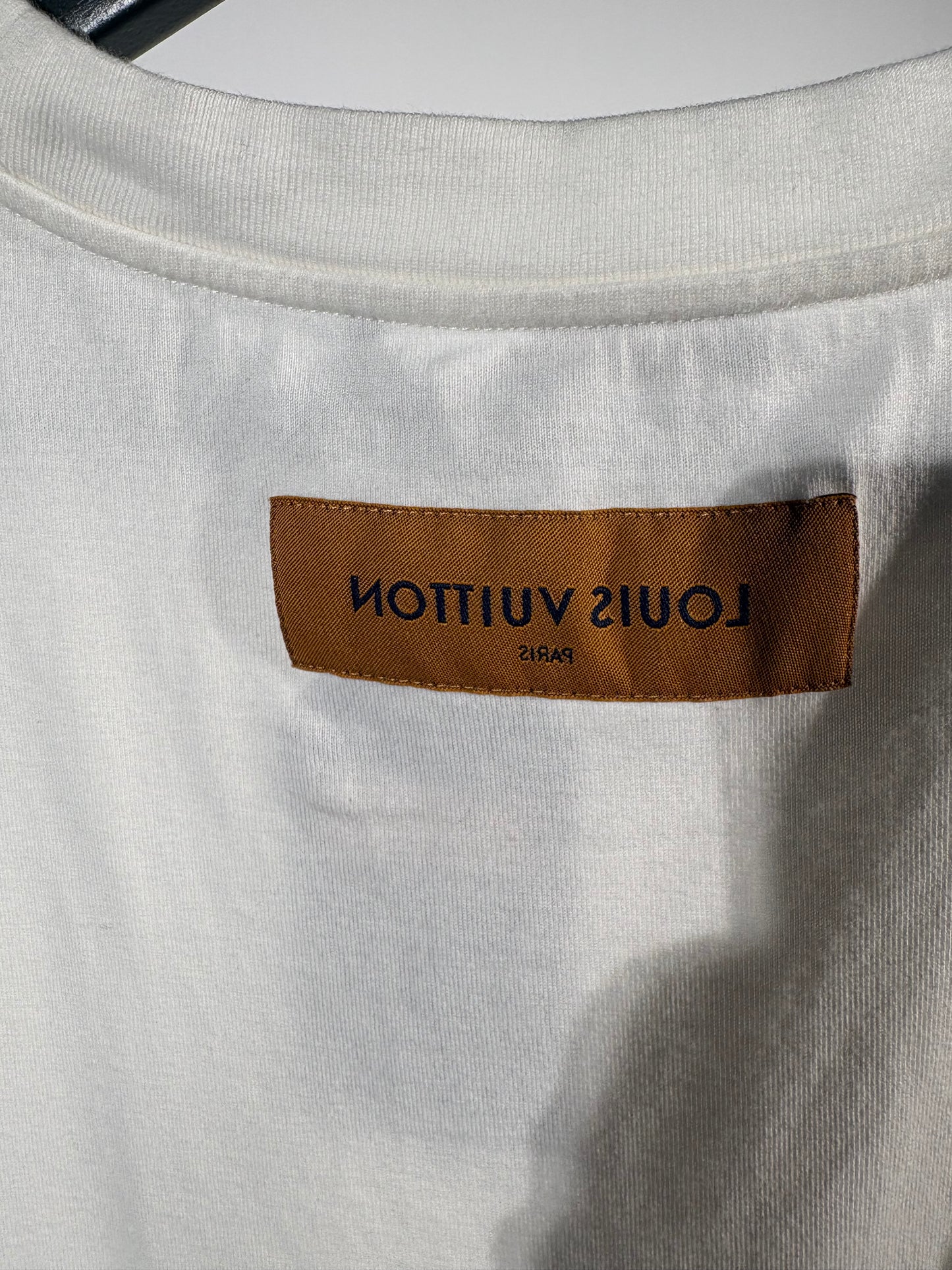 White Louis Vuitton Graphic Pocket Tee