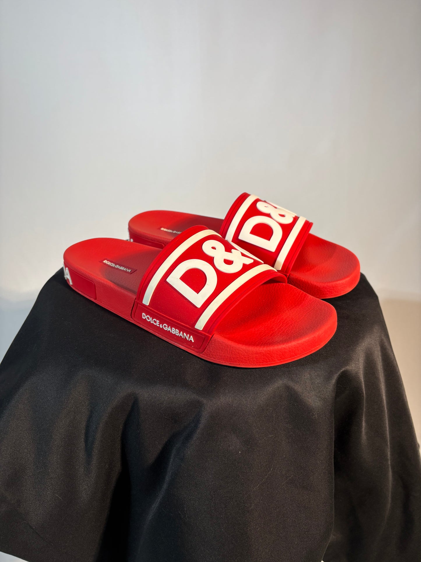 Dolce & Gabbana D&G Red Logo Slides