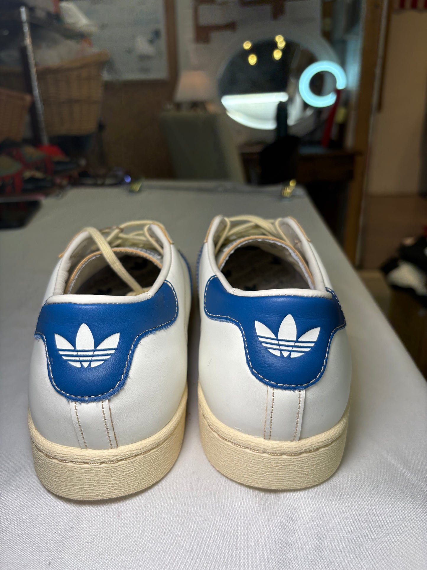 Adidas Originals Kareem Abdul-Jabbar Low – White/Blue Vintage Style Sneakers