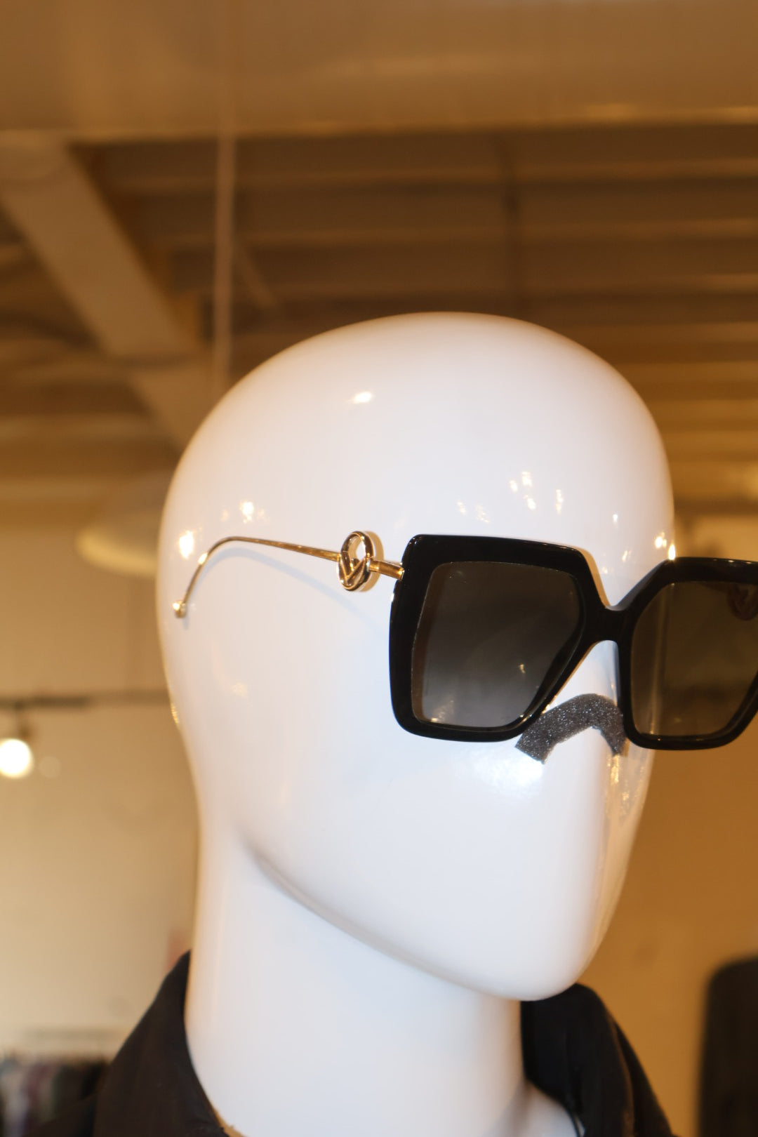 Fendi Oversized Square Black Sunglasses