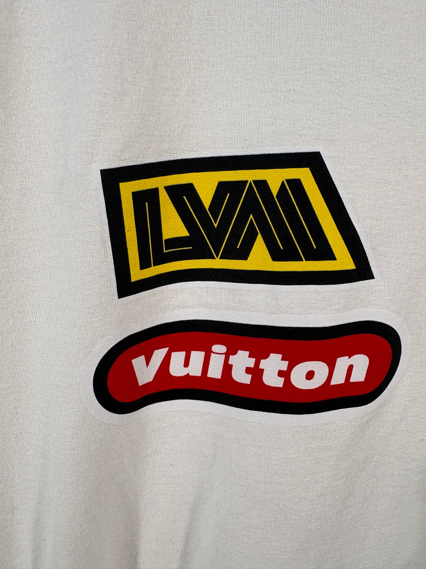 White Louis Vuitton Graphic Pocket Tee