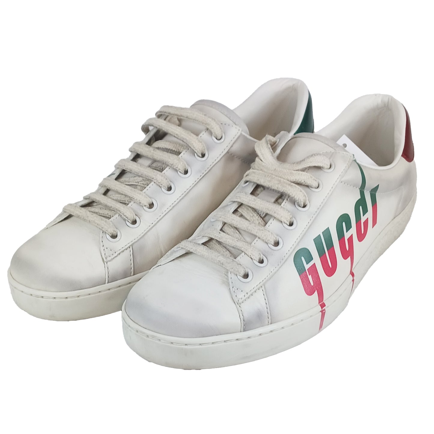Gucci Ace Blade Distressed Sneaker