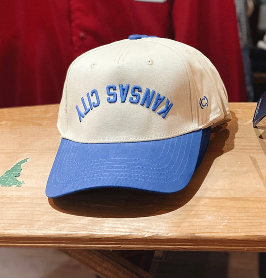 Upside down KC trucker hats
