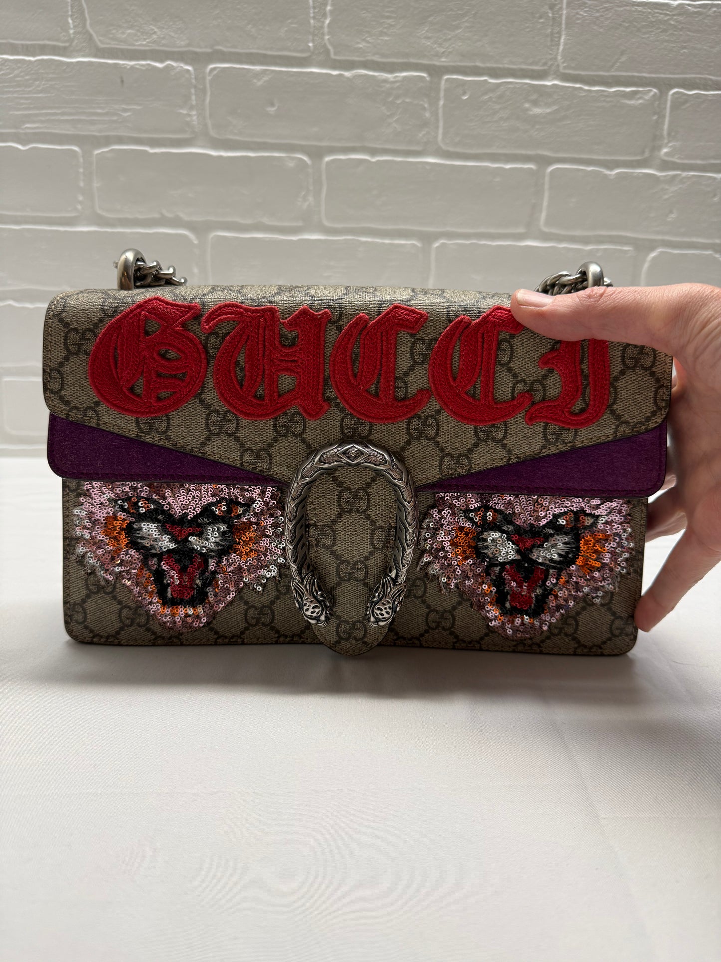 Gucci GG Supreme canvas Dionysus shoulder bag