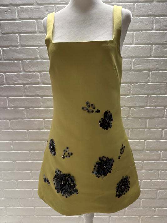 Tanya Taylor Barton Embellished Satin Dress