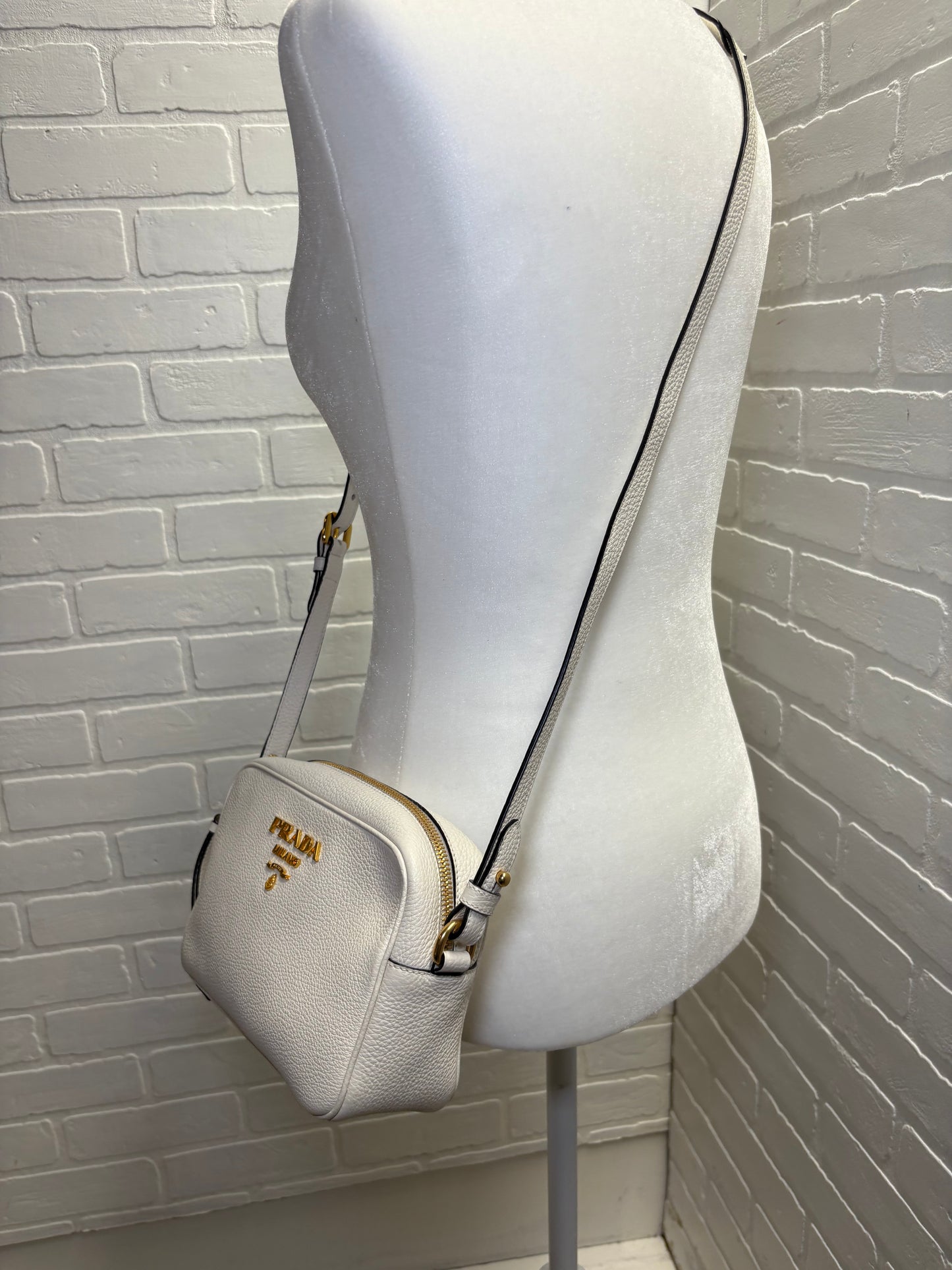 Prada Vitello Phenix leather camera bag