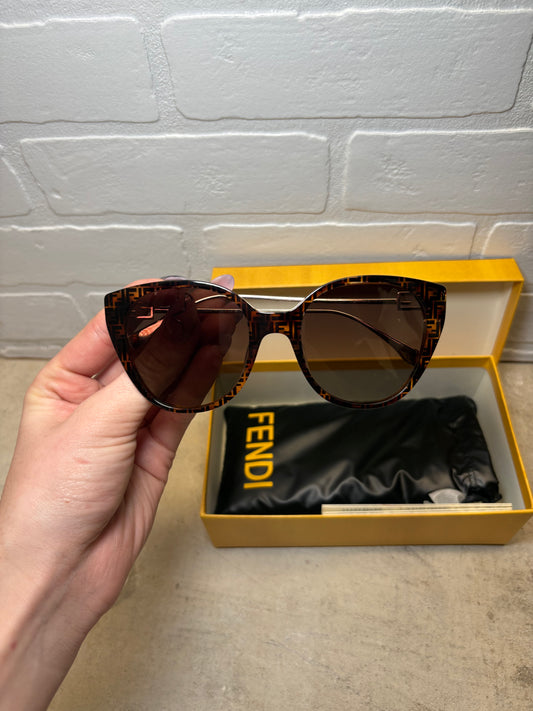 Fendi Baguette oversized cat-eye sunglasses