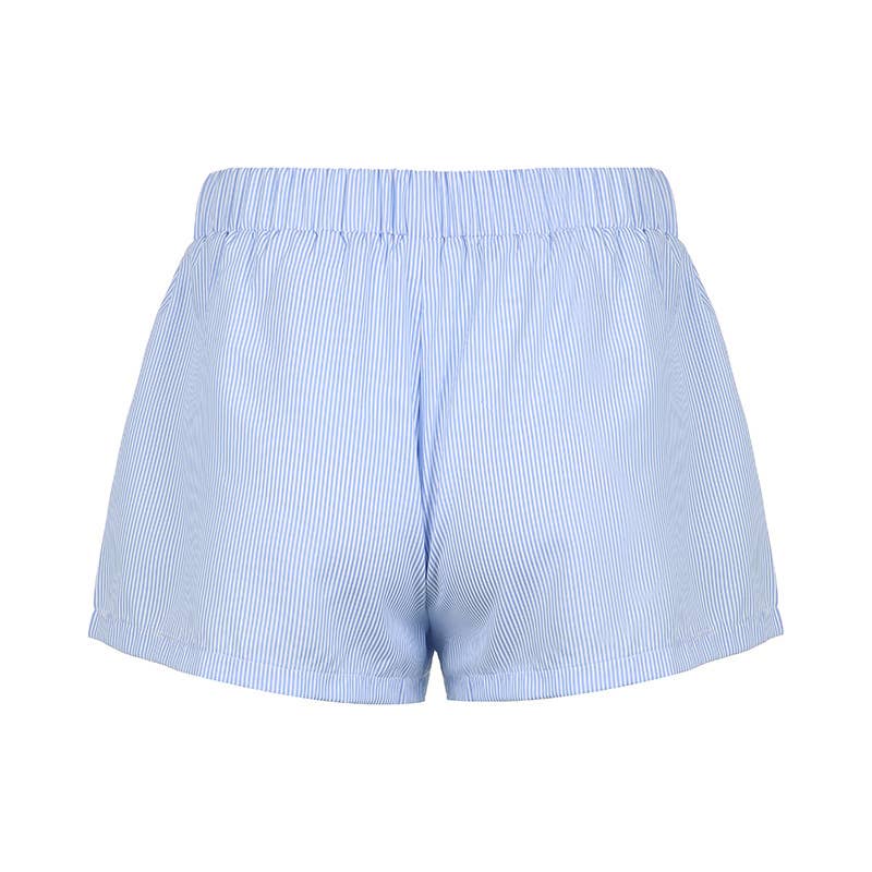 HIDDENBRAND - Hang out Baby Blue Stripe Boxer Shorts - 2 COLORS: Pink / L