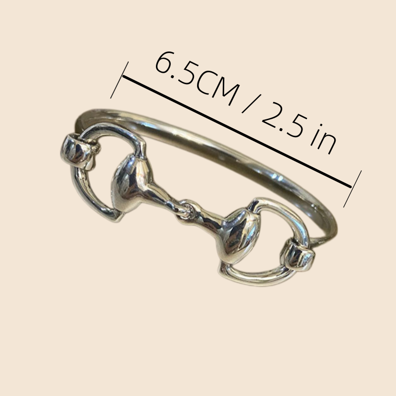 MKS America - Western Horseshoe Chain Cuff Bracelet: Silver