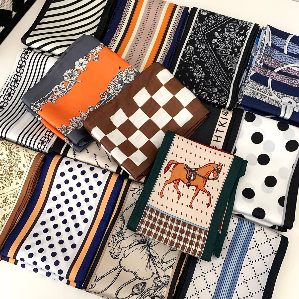 MKS America - Retro Multi-Functional Ribbon Scarf: NO-5 / M