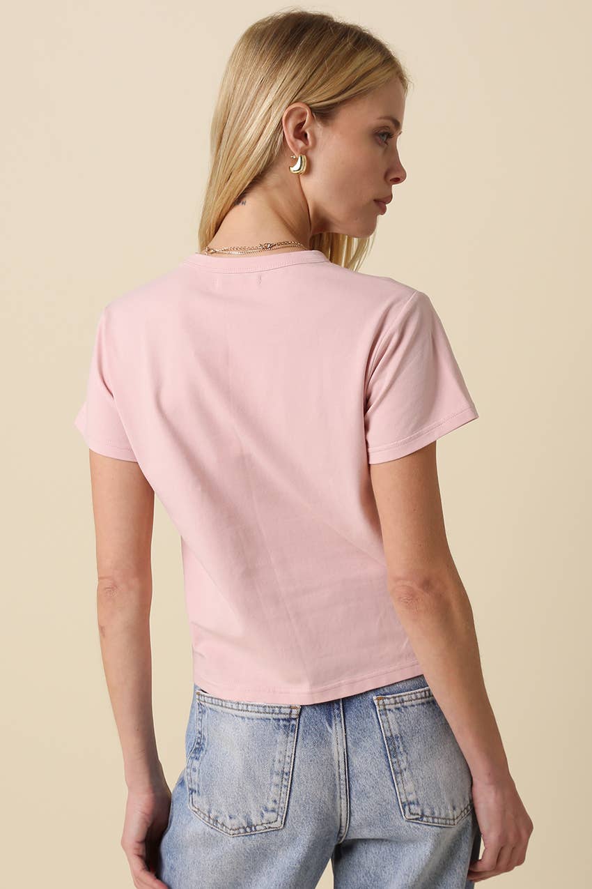 Olivaceous - Maia Classic Crewneck T-Shirt: White / Contemporary / S