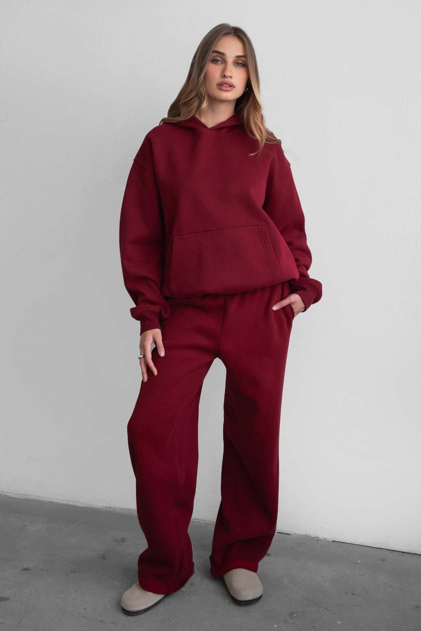 LANI Cloud Fleece Wide Leg Sweatpants