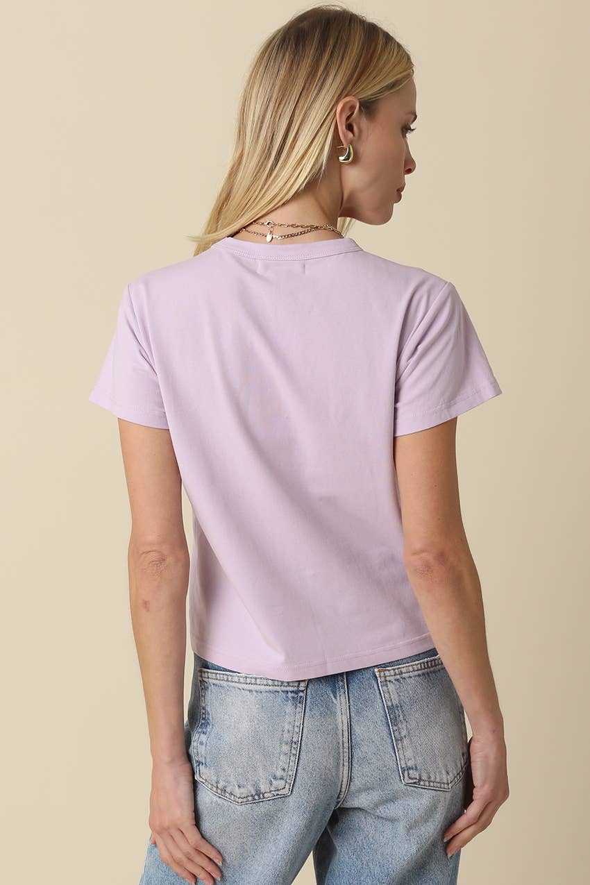 Olivaceous - Maia Classic Crewneck T-Shirt: White / Contemporary / L