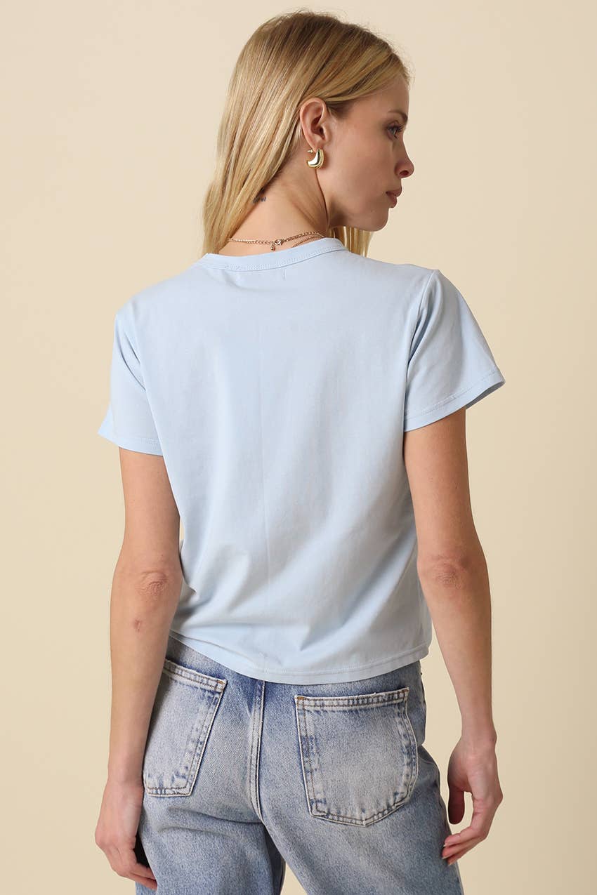 Olivaceous - Maia Classic Crewneck T-Shirt: White / Contemporary / S